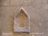 Campanar de Santa Maria – Vilafranca del Penedès - A l'exterior de l'absis, a tocar del campanar,  es conserva la primera pedra de la reconstrucció, amb una inscripció gravada.